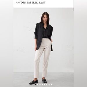 Banana Republic Hayden Tapered Pant in Light Grey